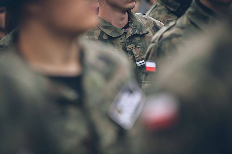 depth photography, group, people, the military, soldier, military, the army, militaria, reconstruction group, independence