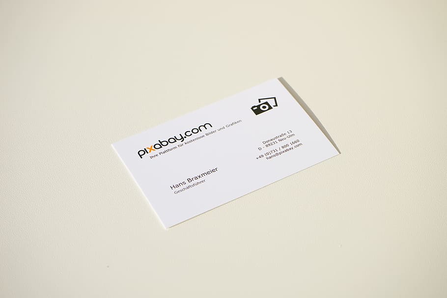 business card, white, surface, pixabay, company, address, name, logo, company logo, cards