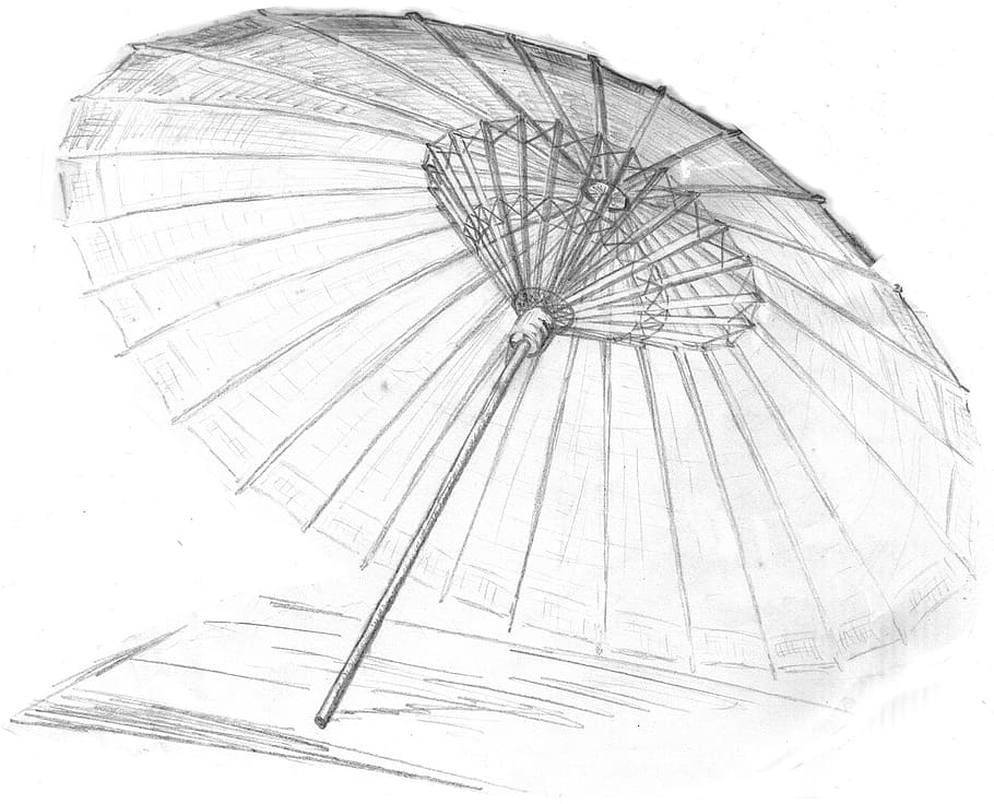 ilustrasi payung, layar, layar cina, cina, jepang, layar jepang, asia, payung asia, payung kertas, payung