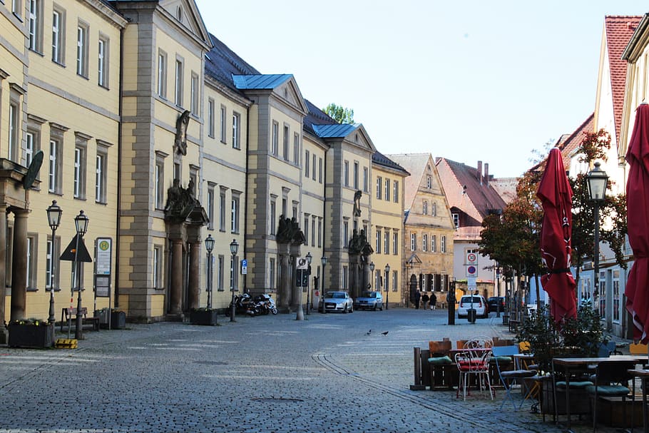 bayreuth, pusat kota, pusat bersejarah, historis, Arsitektur, bangunan, penglihatan, rumah, romantis, bavaria