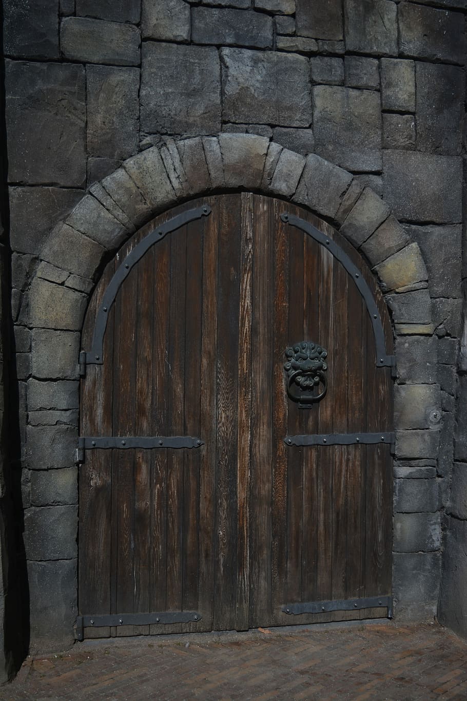Door, Gate, Castle, Entrance, Doorway, ancient, antique, wood - material, history, protection