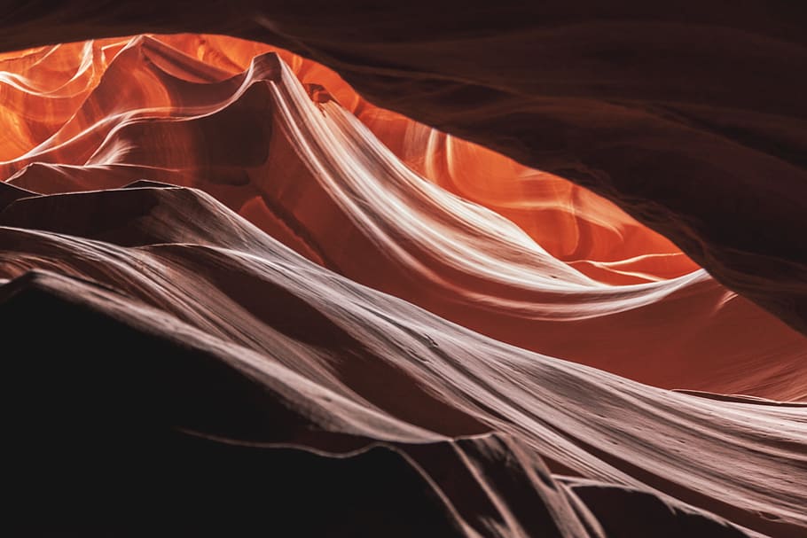 Batuan, Antelope Canyon, Arizona, alam, abstrak, perjalanan, uSA, liar, merah, latar belakang
