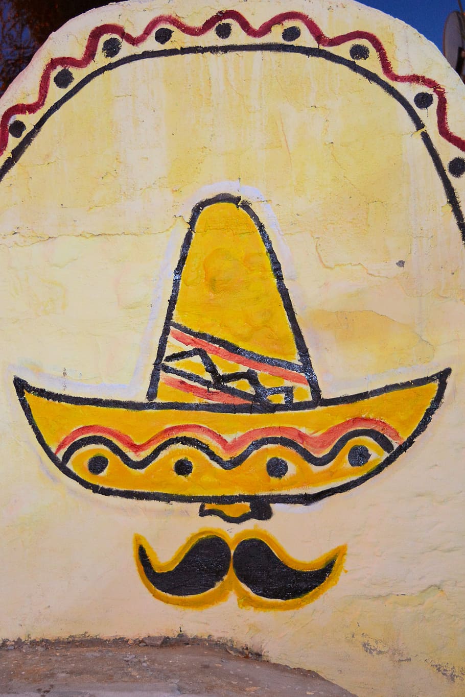pintura, mural, azteca, mexicano, colorante, amarillo, razón, arte, arte y artesanía, creatividad