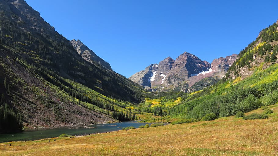 autumn, colorado, lake, mountain, maroon bells, rocky mountains, scenics - nature, beauty in nature, sky, tranquil scene