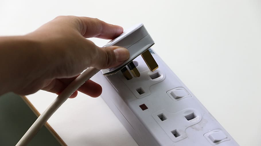 plug, socket, electric, electricity, energy, power, cord, outlet, hand, cable
