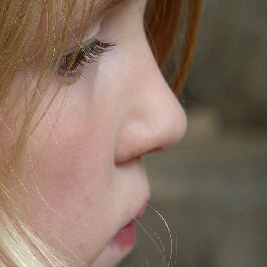 woman face, Girl, Face, Profile, Child, Nose, Eyes, look, thinking, human Face