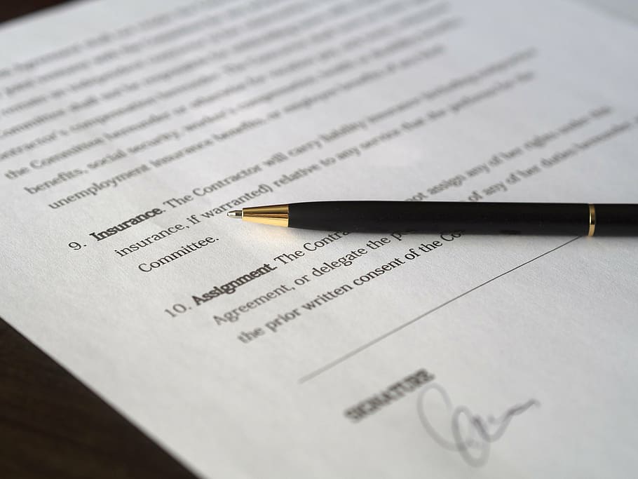 black, ballpoint pen, top, white, printer paper, business, signature, contract, document, deal