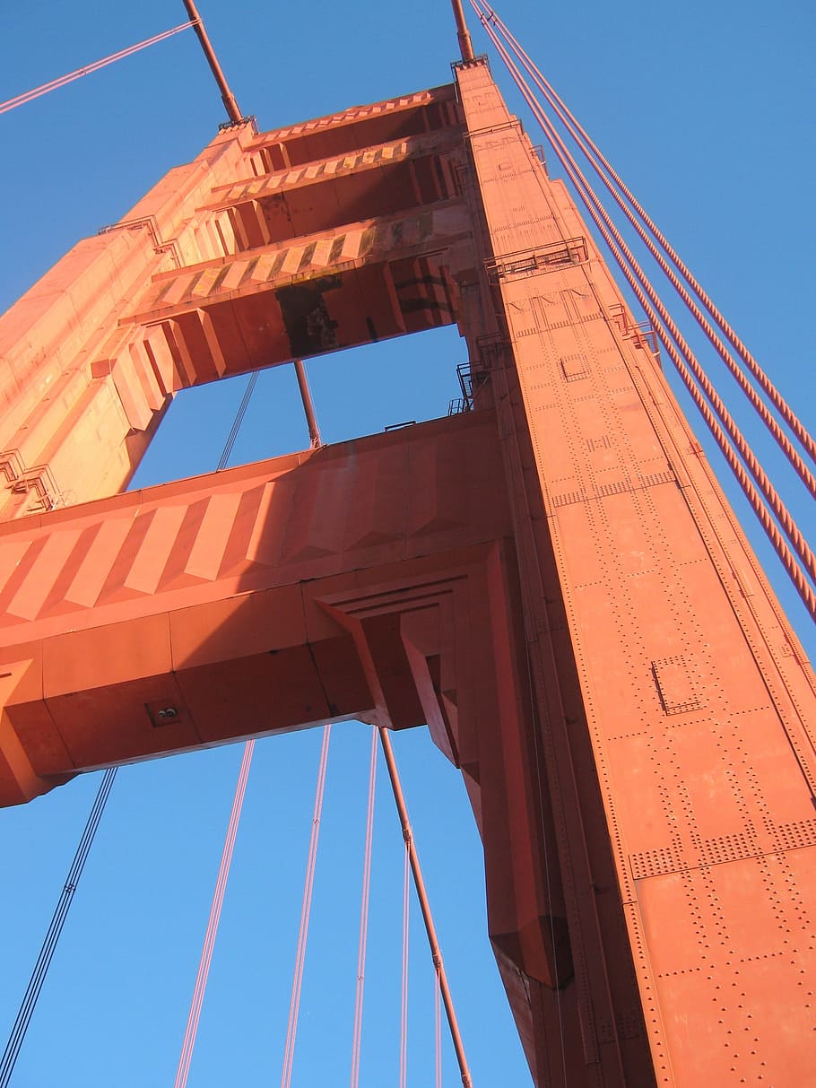 アメリカ, サンフランシスコ, ゴールデンゲート, カリフォルニア, 名所, 橋, 吊り橋, 有名な場所, 橋-人工構造, 建築