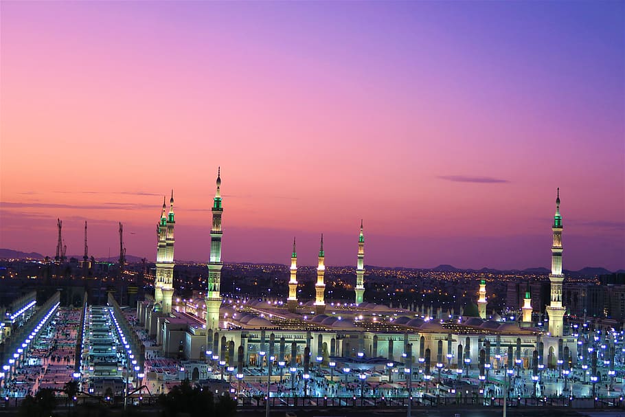 masjid nabi, medina, cami, ravza, travel, architecture, city, religion, minaret, islam