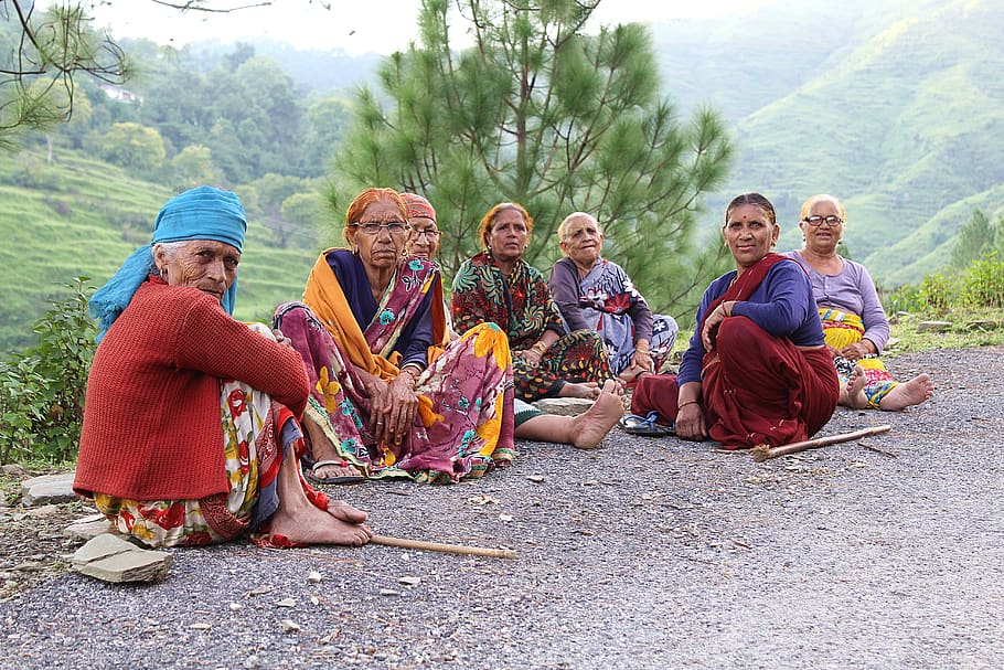 women, village, people, uttarakhand, woman, outdoor, group of people, senior adult, looking at camera, adult - Pxfuel