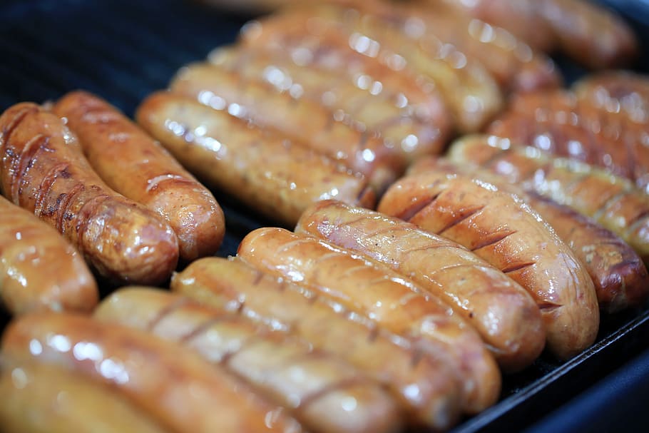 Sausages, Grill, food, photos, meat, public domain, barbecue Grill, grilled, barbecue, heat - Temperature