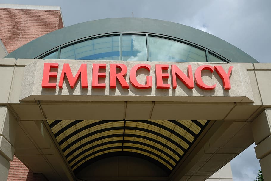 entrada de emergência, emergência, hospital, sala de emergência, sinal, médico, saúde, sala, clínica, cuidados