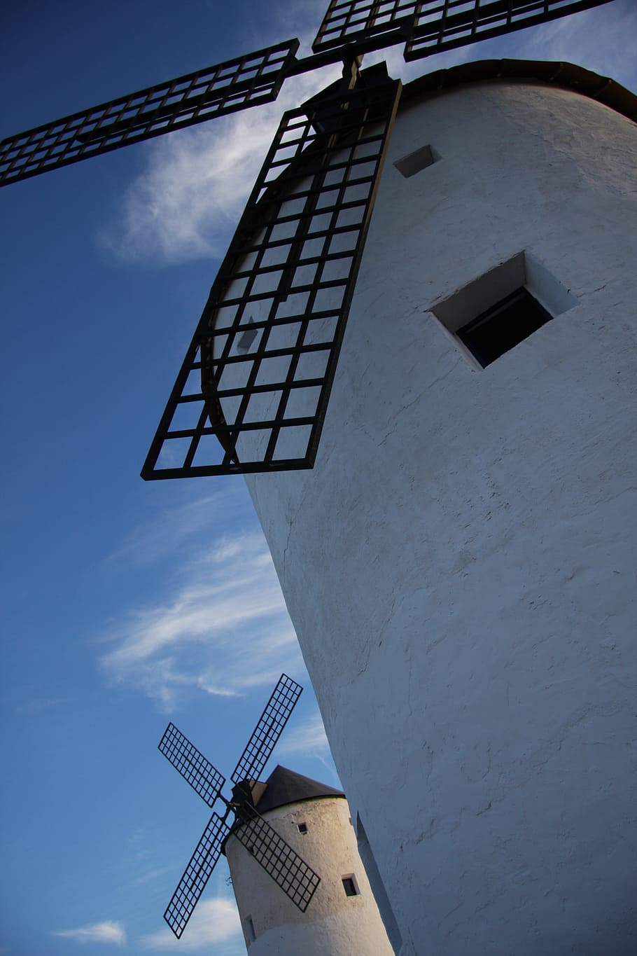 Mills, Windmill, Don Quixote, Stain, windmills, mill, architecture, sky, blue, europe