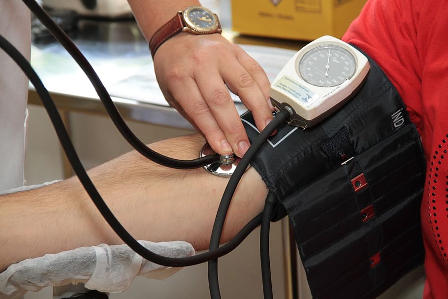 hitam, putih, manual, tekanan darah, monitor, pengukuran, kontrol, jantung, evaluasi medis, bagian tubuh manusia