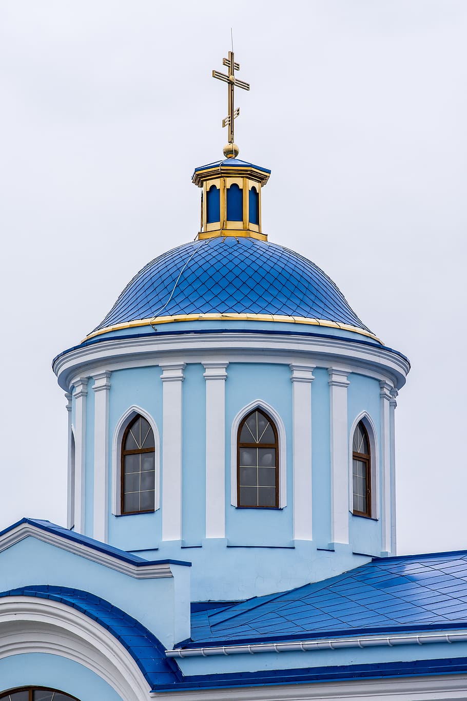 church, architecture, orthodox, cross, religion, outdoors, spirituality, traditional, cupola, orthodoxy