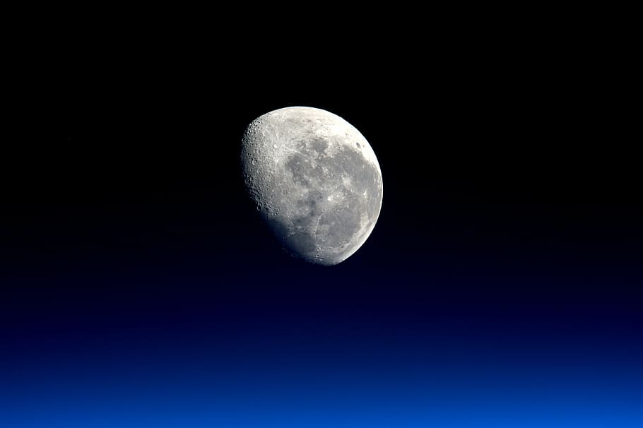 Luna, cielo, oscuro, espacio, negro, áspero, superficie, NASA, ciencia, noche