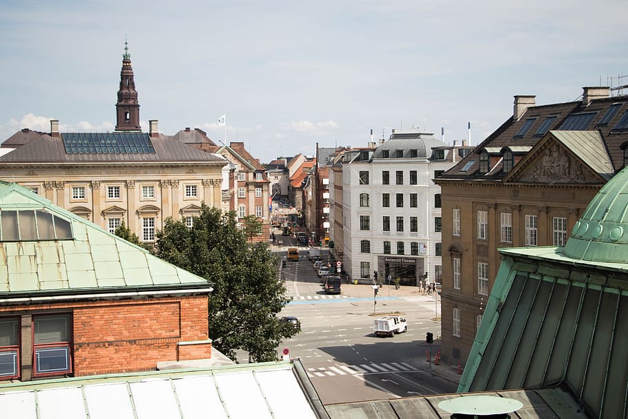 건물, 코펜하겐, 늙은, 덴마크, 건축물, 유럽, 여행, 관광 여행, 경계표, 시티