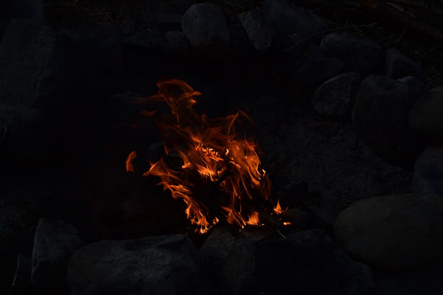 fogo, noite, verão, febre, fogueira, ardente, calor - temperatura, chama, fogo - fenômeno natural, natureza