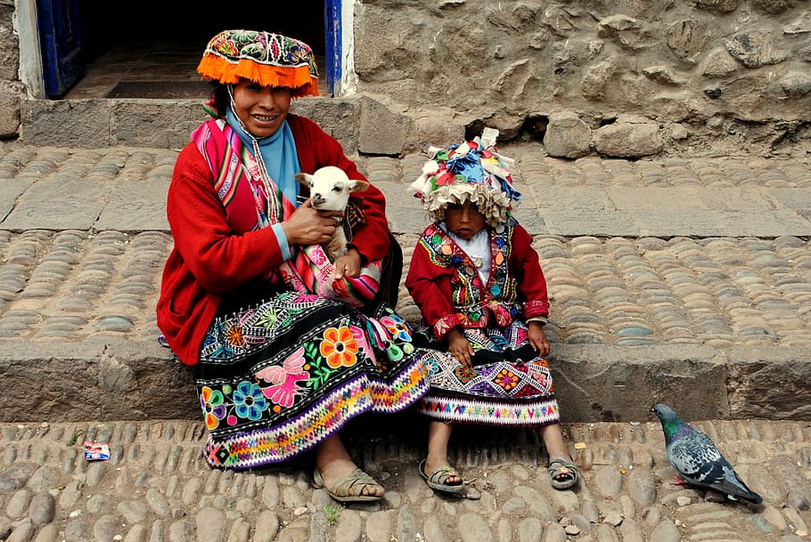 woman, sits, girl, outdoors, Peru, Indigenous People, South America, travel, peruvian, inca