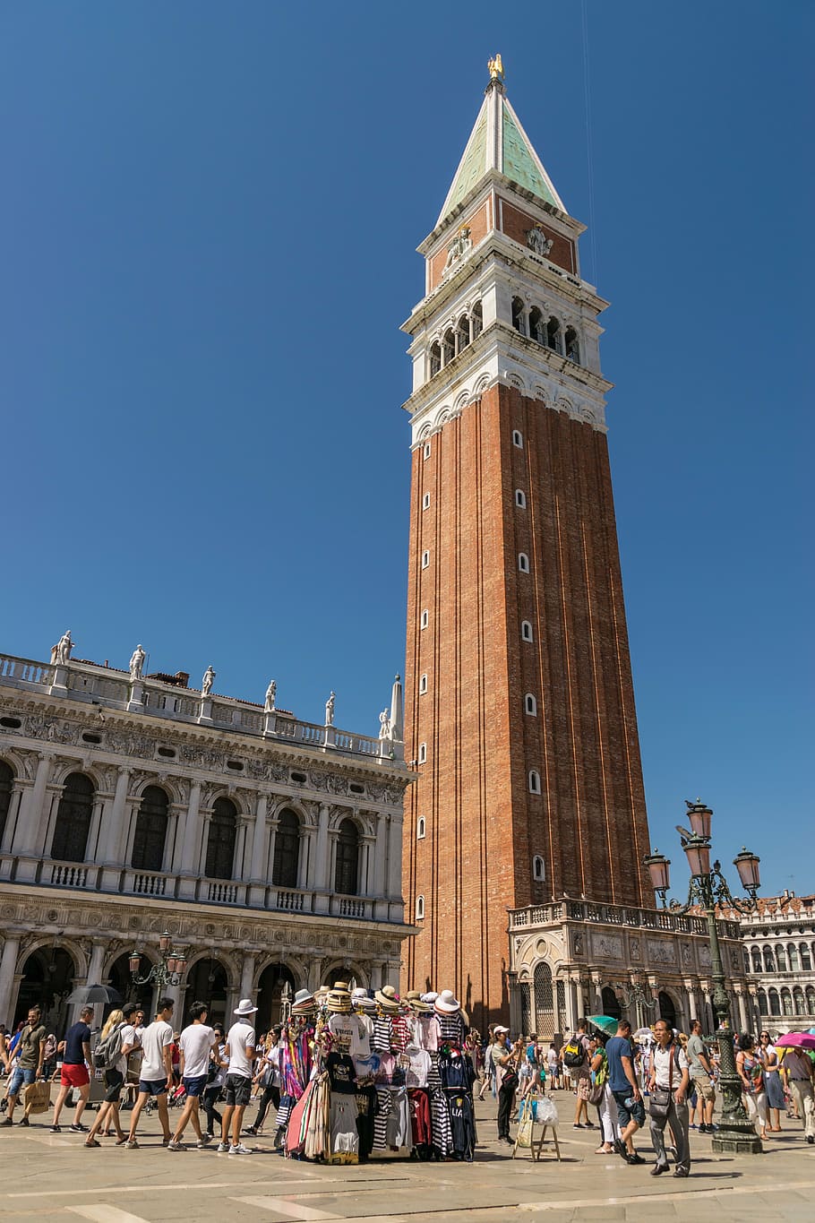 venice, st mark's square, historically, san marco, italy, venezia, campanile, markus tower, steeple, building