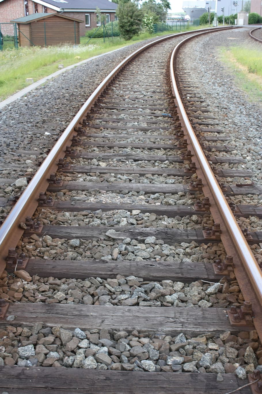 track, rails, threshold, cargo, railway tracks, railway, train, rail traffic, lonely, loneliness