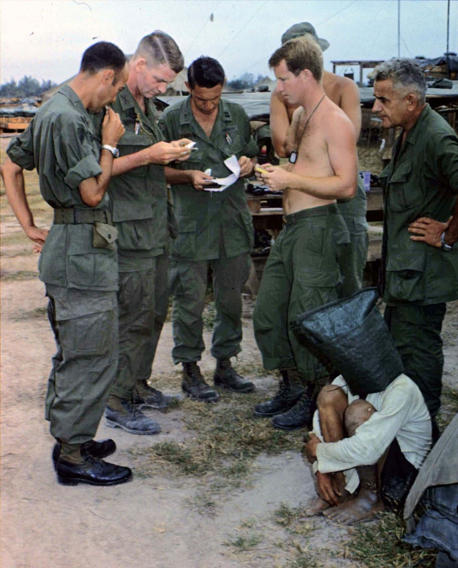 viet cong activist, captured, attack, american outpost, Alleged, Viet Cong, activist, American, outpost, Vietnam War