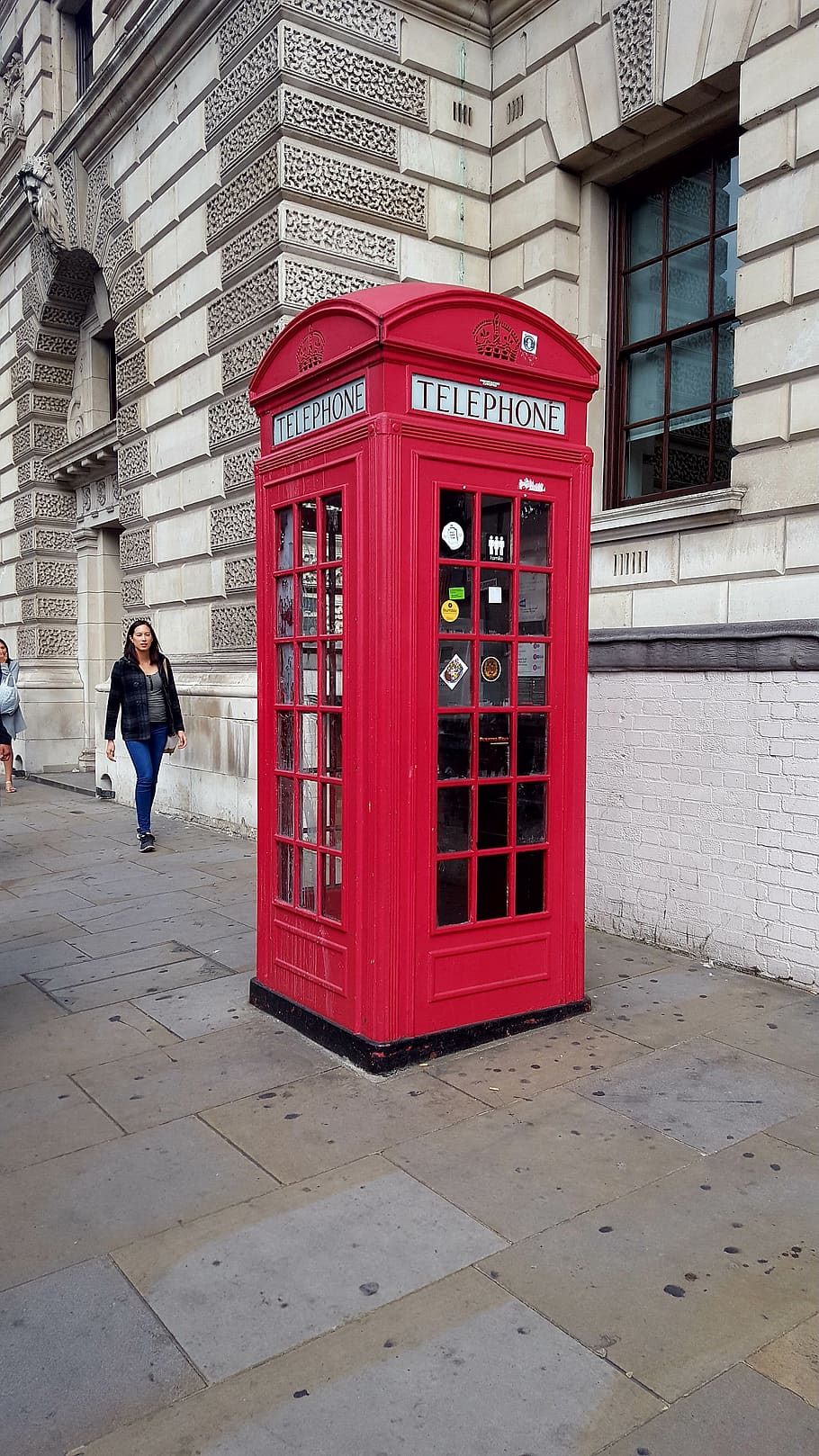 london, red, phone booth, phone, telephone, telephone booth, real people, architecture, building exterior, built structure