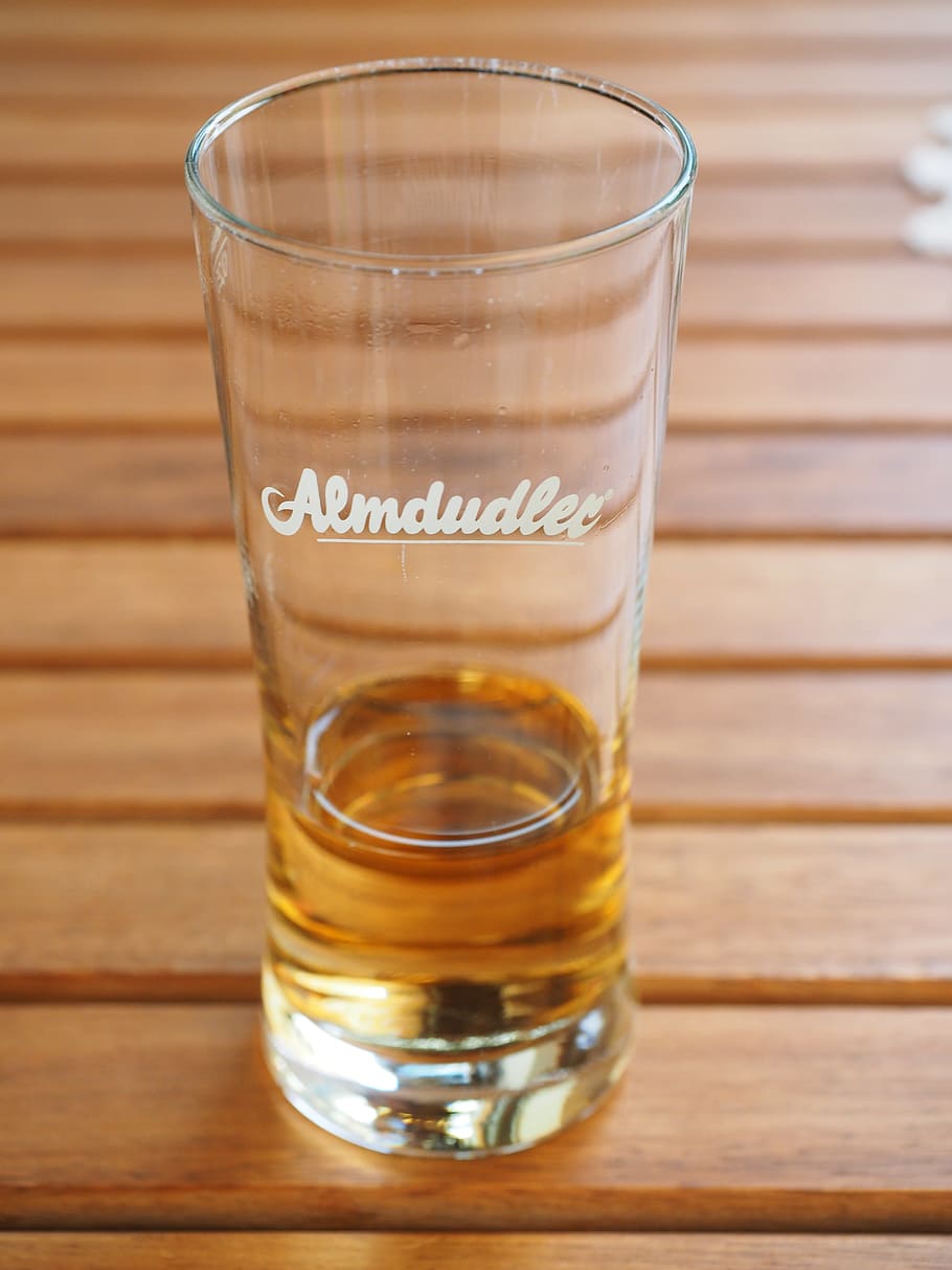 Almdudler, Glass, Abut, Drink, Lemonade, herbal extracts, austria, brand, drinking glass, shot glass
