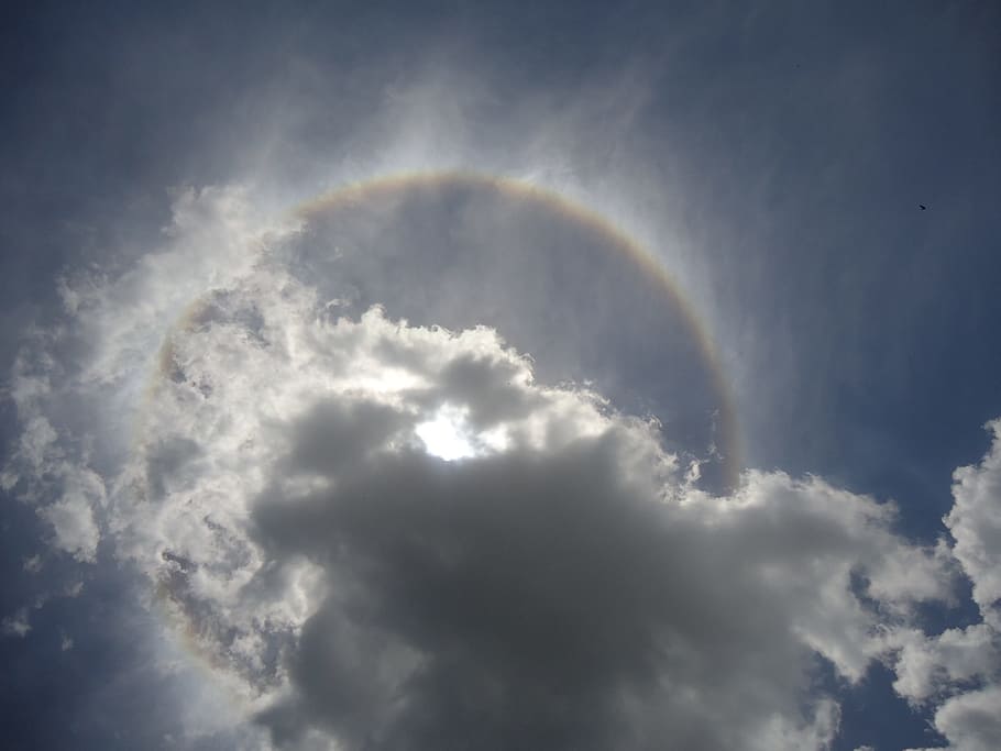 Eclipse, Lunar, Clouds, Sky, rainbow, weather, cloud - sky, double rainbow, storm, beauty in nature