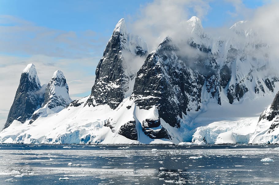 landscape photo, mountain, artic, mountains, ice bergs, antarctica, berg, ice, iceberg, nature