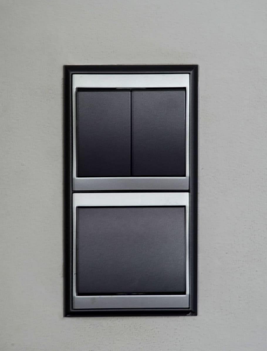 Switch, Flush, Electric, flush switch, electricity, studio shot, technology, architecture, indoors, close-up