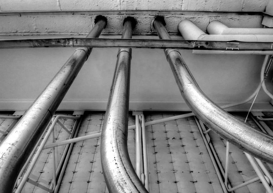 pipes, industry, rusted, factory, old, dirty, metal, pipe - tube, architecture, built structure