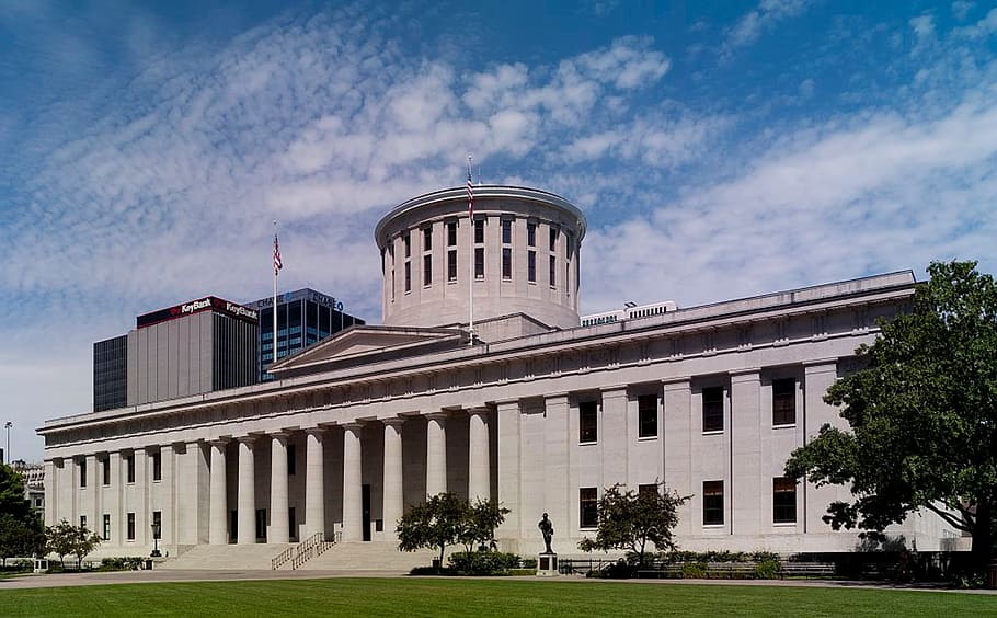 ohio statehouse, capital, landmark, columbus, ohio, city, urban, architecture, laws, representation