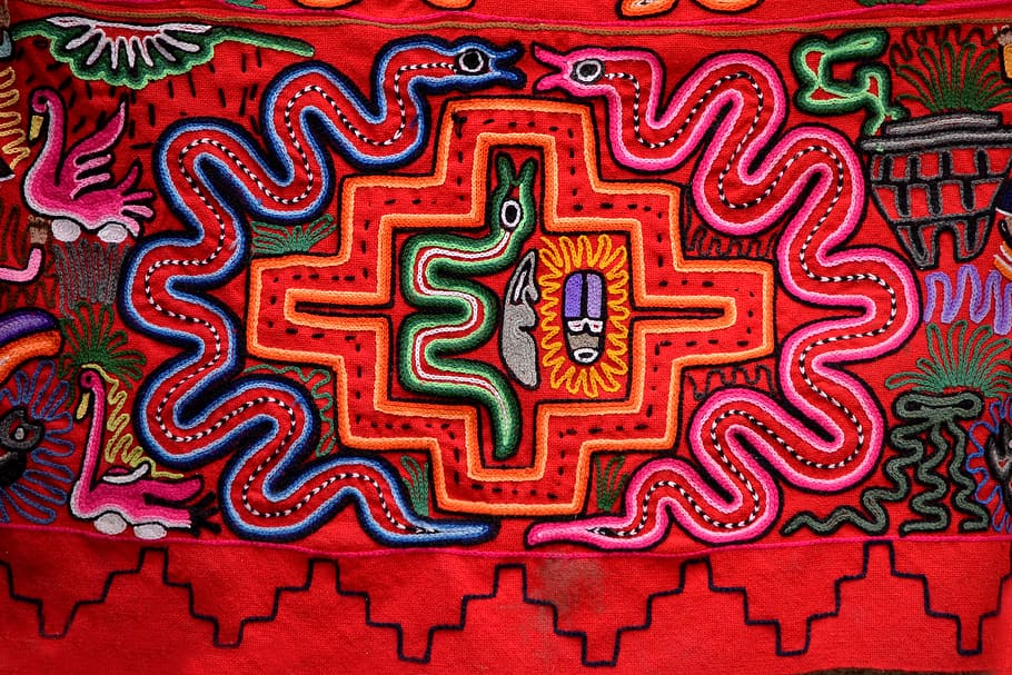 fabric peruvian, tissue andina, peru, cusco, red, multi colored, pattern, architecture, full frame, art and craft