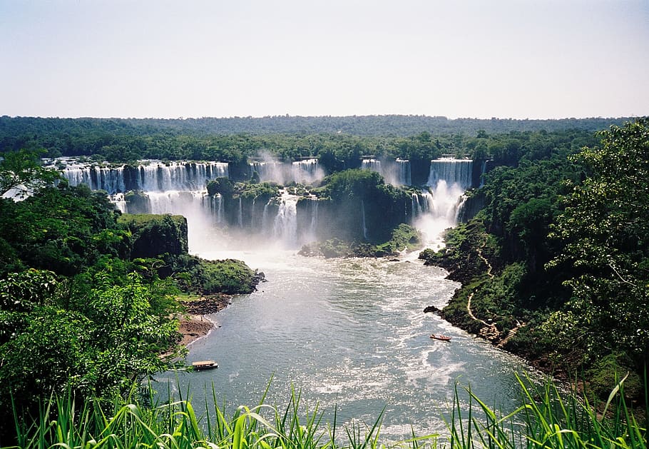 brazil, waterfalls, iguazu, national park, water, scenics - nature, nature, environment, waterfall, motion