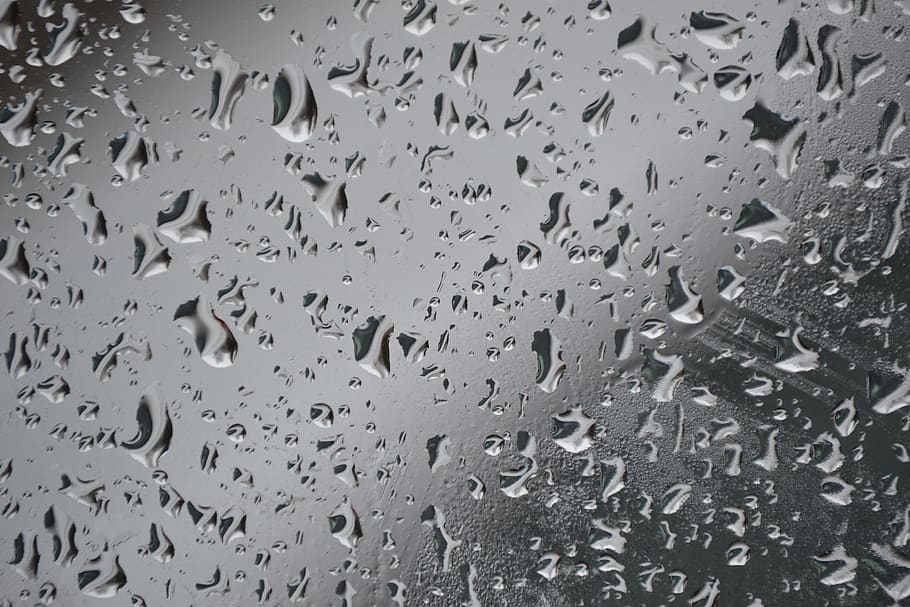 gotas, agua, detalle, lluvia, textura, ventana, macro, mojado, soltar, fotograma completo