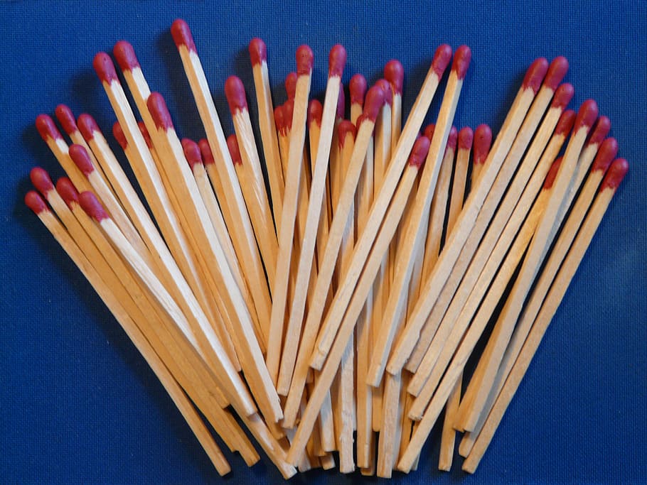matches, match, fire, burn, kindle, close, macro, matchstick, wood - Material, sulphur