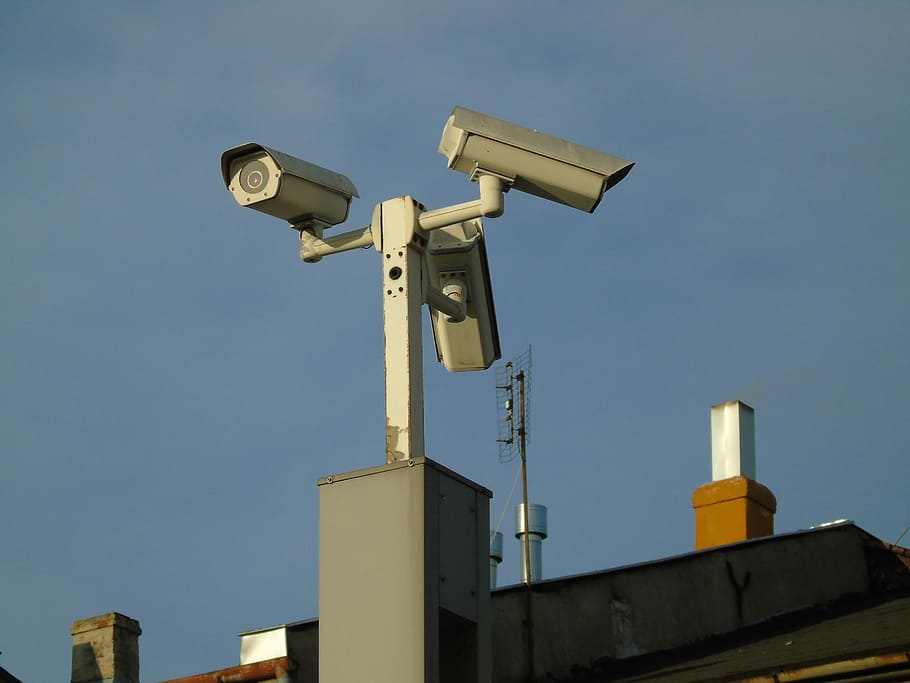 Monitoramento, Câmera, Cidade, Vídeo, observação, vigilância, segurança Câmera, câmera - equipamento fotográfico, assistindo, sistema de segurança