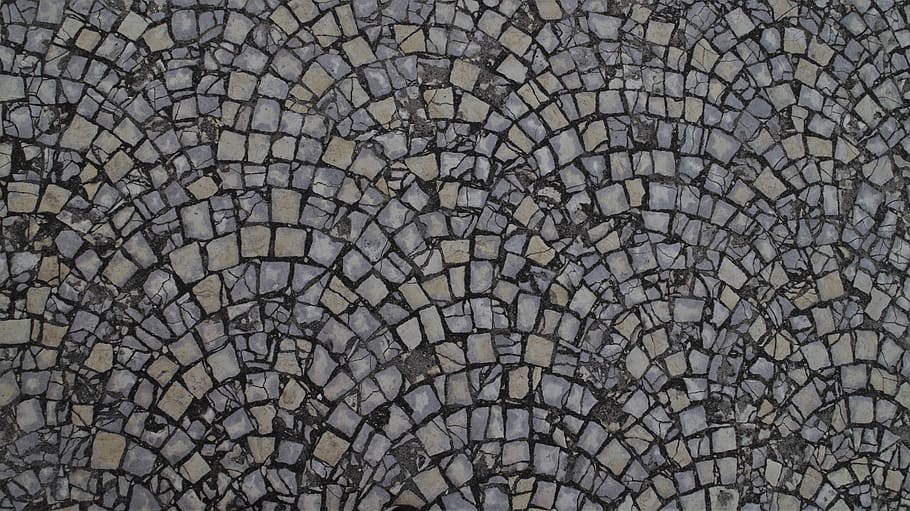 modelo, mosaico, textura, piedra, abstracto, antiguo, nadie, pasarela, en la corte de, arquitectura