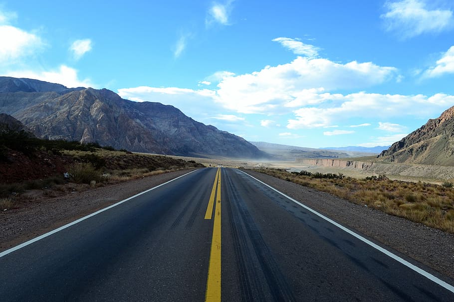 valle de la muerte, california, carretera, viajar, montaña, asfalto, naturaleza, paisaje, cielo, al aire libre