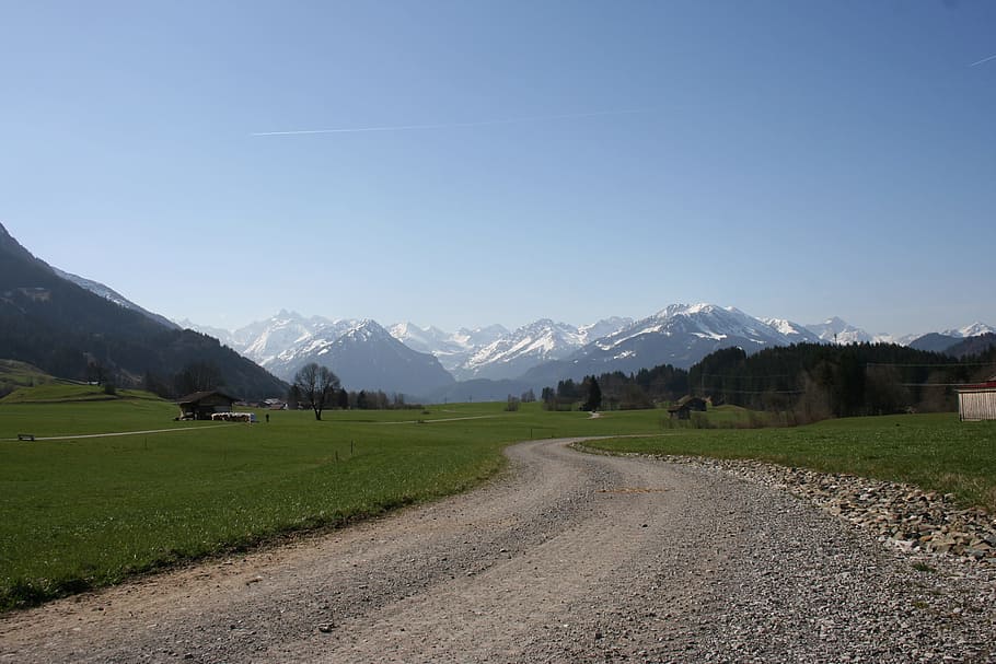 allgäu, alpine, allgäu alps, lansekap, panorama, alam, hiking, panorama gunung, lanskap gunung, bavaria