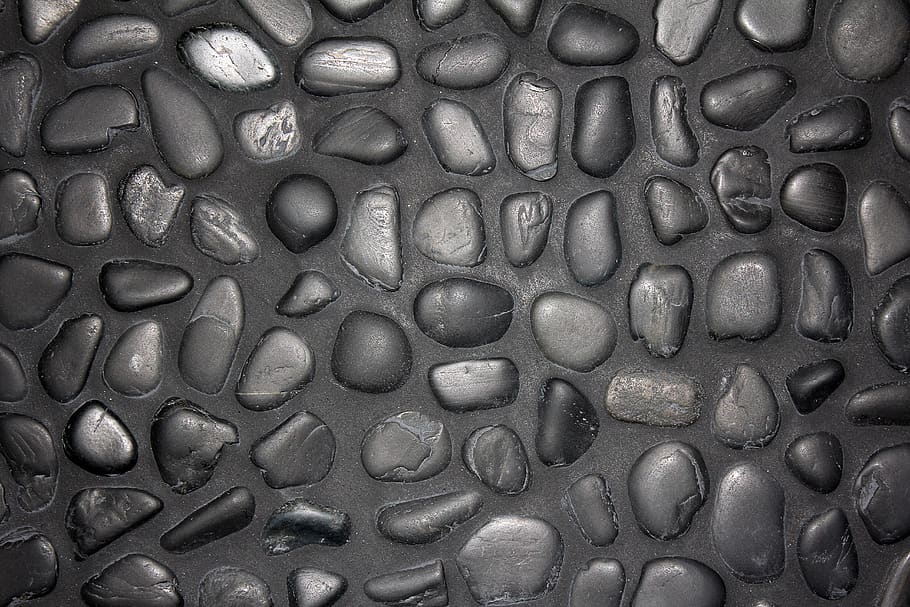 craft, pebbles, stones, pebble, structure, texture, black, pattern, background, pebble stone wall