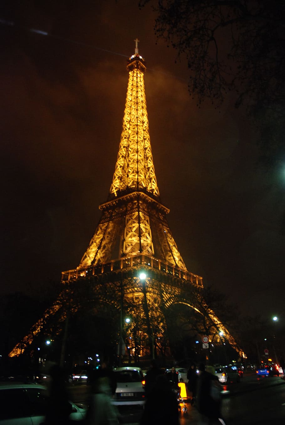 エッフェル, タワー, パリ, フランス, 建築, 夕方, 夜, 照明, ヨーロッパ, 都市