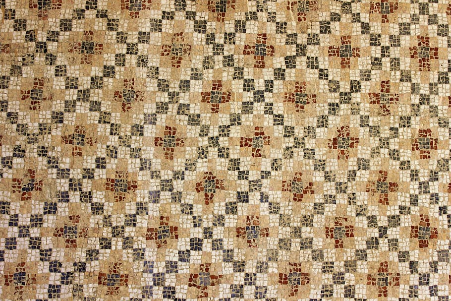 mosaic, museum, historical works, hatay museum, pattern, backgrounds, full frame, textured, wallpaper, old