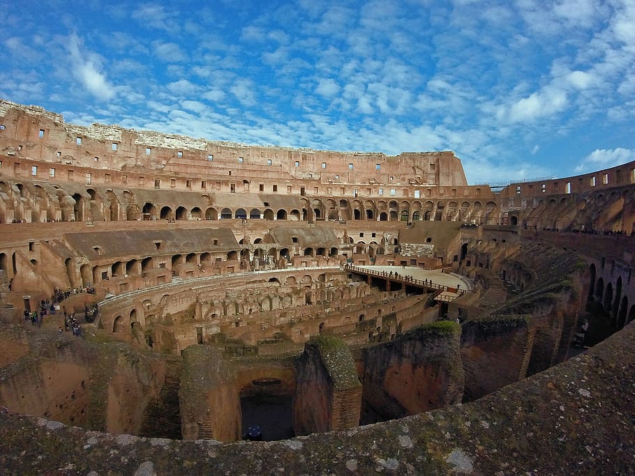 Coliseum, Roma, Italia, Perjalanan, Eropa, Romawi, kuno, pariwisata, colosseum, tua