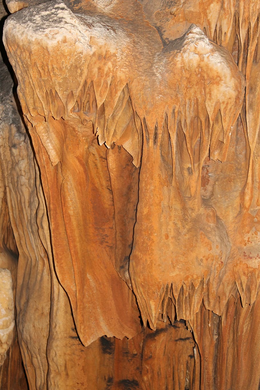 caves, bridesmaids, draped, prehistory, nature, wood - Material, backgrounds, pattern, brown, textured