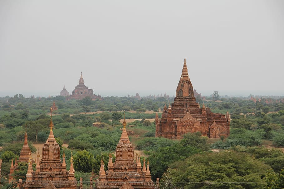 ruinas antiguas, pagoda, bagan, myanmar, templo, birmania, asia, ladrillos, budismo, templo - Edificio