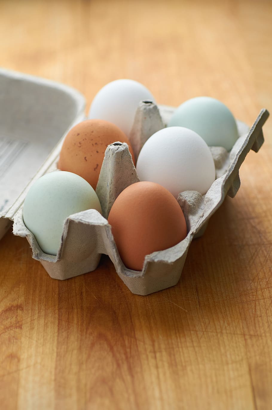fazenda, fresco, ovos, meia dúzia, caixa, frango, cor, casca, ovo, orgânico
