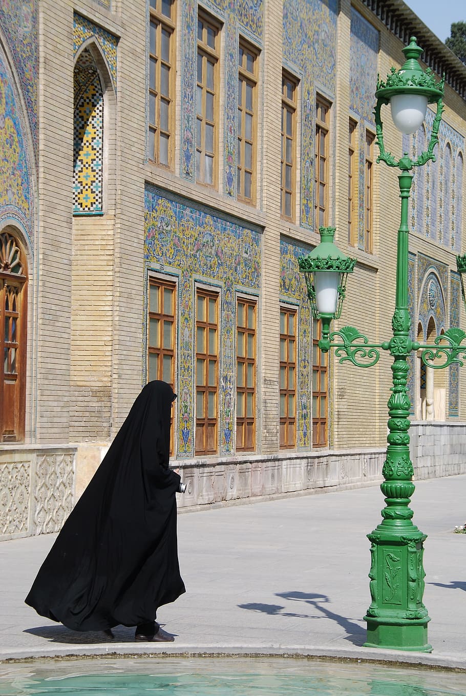 Iran, Tehran, Golestan, Muslim, cultures, marble, full length, day, outdoors, architecture