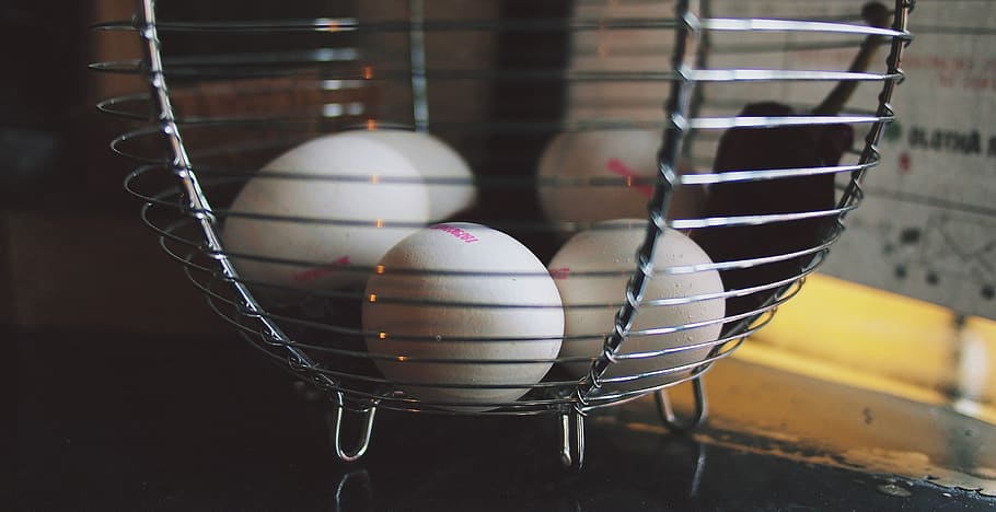 eggs, basket, food, still life, egg, focus on foreground, close-up, day, indoors, food and drink